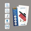 0077511530876-Fellowes - 100 pochettes de plastification A4 (216 x 303 mm) - 175 microns - brillantes --3