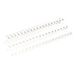 Fellowes - 100 anneaux de reliure en plastique - 6 mm - jusqu'à 20 feuilles - blanc