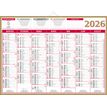 3592930026566-Calendrier bancaire année civile BOUCHUT "Quarantor" 40,5 x 55 cm Pefc 70 %--0