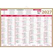 3592930028706-Calendrier bancaire année civile BOUCHUT "Quarantor" 40,5 x 55 cm Pefc 70 %--1
