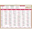 3592930028706-Calendrier bancaire année civile BOUCHUT "Quarantor" 40,5 x 55 cm Pefc 70 %--0
