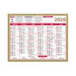 3592930028683-Calendrier bancaire année civile BOUCHUT "Lunor" 21 x 26,5 cm coloris or Pefc 70 %-P_79142637_1-3