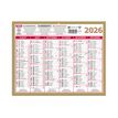 3592930028683-Calendrier bancaire année civile BOUCHUT "Lunor" 21 x 26,5 cm coloris or Pefc 70 %-P_79142637_2-2