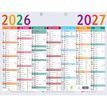 3660942015905-Calendrier Multicolore - 7 mois par face - 43 x 33,5 cm - Septembre à Septembre - Exacompta--0