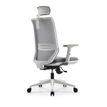 3760185022293-Fauteuil de bureau TECSY - accoudoirs réglables - Appui-tête réglable - base blanche - g-P_79144140_5-4