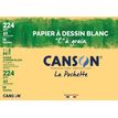 3148950023193-Canson C à grain - Pochette papier à dessin - 10 feuilles - A3 - 224 gr - blanc--0