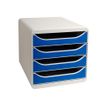 0000747013462-Exacompta BigBox - Module de classement 4 tiroirs - gris/bleu-P_79144669_3-2