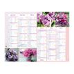 3664447125527-Oberthur Fleurs - Calendrier 6 mois par face - 21 x 27 cm-P_79148026_1-2
