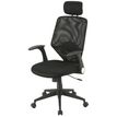3397700053038-Fauteuil de bureau GALLEON - accoudoirs rabattables - appuie-tête réglable - noir-P_79150668_2-1