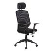 3397700053038-Fauteuil de bureau GALLEON - accoudoirs rabattables - appuie-tête réglable - noir-P_79150668_3-2