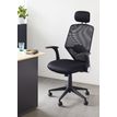 3397700053038-Fauteuil de bureau GALLEON - accoudoirs rabattables - appuie-tête réglable - noir-P_79150668_8-6
