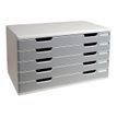 9002493420601-Exacompta MODULO Classic - Bloc de classement 5 tiroirs - A3 - gris/granit-P_79151122_2-1