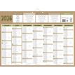 3592930026610-Calendrier bancaire année civile BOUCHUT "Natura" 40,5 x 55 cm coloris beige--1