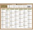 3592930026597-Calendrier bancaire année civile BOUCHUT "Natura Mini" 21 x 26,5 cm coloris beige--1