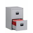 0000793458064-Classeur métallique monobloc - 2 tiroirs - H67 x L41 x P40 cm - gris clair--0