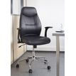 3397701921510-Fauteuil de bureau BRONTES - accoudoirs rabattables - appui-tête intégré - noir-P_79349192_5-4