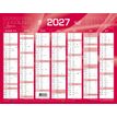 3371010307043-Quo Vadis - Calendrier mural - Français - Classic - Rouge - 14 mois de décembre à janvier - 27x21 cm - Papier Clairefontaine blanc - Fabri--0