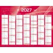 3371010307043-Quo Vadis - Calendrier mural - Français - Classic - Rouge - 14 mois de décembre à janvier - 27x21 cm - Papier Clairefontaine blanc - Fabri--1