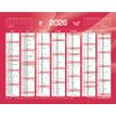 3371010307067-Quo Vadis - Calendrier bancaire 7 mois par face - 33,5 x 43 cm - rouge--1