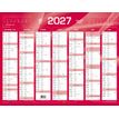 3371010307067-Quo Vadis - Calendrier mural - Français - Classic - Rouge - 14 mois de décembre à janvier - 43x33,5 cm - Papier Clairefontaine blanc - Fabri--0