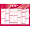 3371010307081-Quo Vadis - Calendrier mural - Français - Classic - Rouge - 14 mois de décembre à janvier - 55x40,5 cm - Papier Clairefontaine blanc - Fabri--0