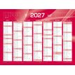 3371010307081-Quo Vadis - Calendrier mural - Français - Classic - Rouge - 14 mois de décembre à janvier - 55x40,5 cm - Papier Clairefontaine blanc - Fabri--1
