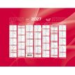 3371010307029-Quo Vadis - Calendrier mural - Français - Classic - Rouge - 14 mois de décembre à janvier - 18x13,5 cm - Papier Clairefontaine blanc - Fabri--0