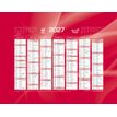 3371010307029-Quo Vadis - Calendrier mural - Français - Classic - Rouge - 14 mois de décembre à janvier - 18x13,5 cm - Papier Clairefontaine blanc - Fabri--1