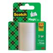 4046719016662-Scotch – Lot de 3 rubans adhésifs invisibles – 19 mm x 15 m – Transparent--0