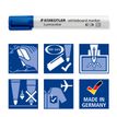 4007817328811-STAEDTLER LUMOCOLOR 351 - Marqueur effaçable - pointe ogive - bleu--4