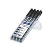 4007817310083-STAEDTLER LUMOCOLOR - Pack de 4 marqueurs permanents - pointes assorties - noir-P_79352474_2-1