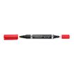 4007817348000-STAEDTLER LUMOCOLOR Duo - Marqueur permanent - double pointe fine et moyenne - rouge-P_79352479_2-1