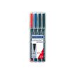 4007817319123-STAEDTLER Lumocolor 318 - Pack de 4 marqueurs permanents (format spécial) - pointe fine - -P_79352509_1-0