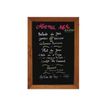 Promocome - Cadre mural bois fond ardoise - 53 x 80 cm