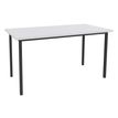 3253310119307-Table de réunion Rectangulaire - 120 x 60 cm - Pieds carrés anthracite - blanc perle-P_79355276_1-0