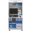3253311400022-Armoire haute à rideaux ORGA - 2 tiroirs - H140 cm - Blanc-P_79355312_4-2