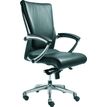 3700339808458-Fauteuil de bureau ergonomique GEORGE en cuir - Accoudoirs fixes - Noir -P_79356106_1-0