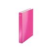 4002432394579-Leitz WOW - Classeur à anneaux - Dos 40 mm - A4 Maxi - pour 250 feuilles - rose métallis