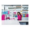 4002432394678-Leitz WOW 180° - Classeur à levier - Dos 80 mm - A4 - pour 600 feuilles - rose métallis