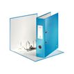 4002432394685-Leitz WOW 180° - Classeur à levier - Dos 80 mm - A4 - pour 600 feuilles - bleu métallis