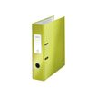 4002432394692-Leitz WOW 180° - Classeur à levier - Dos 80 mm - A4 - pour 600 feuilles - vert métallis