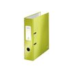 4002432394692-Leitz WOW 180° - Classeur à levier - Dos 80 mm - A4 - pour 600 feuilles - vert métallis