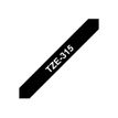 4977766052399-Brother TZe315 - Ruban d'étiquettes auto-adhésives - 1 rouleau (6 mm x 8 m) - fond noir 