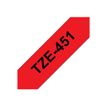 4977766686358-Brother TZe451 - Ruban d'étiquettes auto-adhésives - 1 rouleau (24 mm x 8 m) - fond roug-P_79360928_21-7