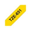4977766686747-Brother TZe651 - Ruban d'étiquettes auto-adhésives - 1 rouleau (24 mm x 8 m) - fond jaune-P_79360935_9-5