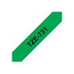 4977766691352-Brother TZe731 - Ruban d'étiquettes auto-adhésives - 1 rouleau (12 mm x 8 m) - fond ver-P_79360936_12-11