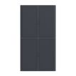 3660141929171-Armoire haute à rideaux EASY OFFICE - 110 x 204 x 41,5 cm - Corps, rideaux et poignée anthracite--1