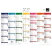 3371010323258-Quo Vadis - Calendrier mural - Français - Arc en ciel - Arc-en-ciel - 13 mois de janvier à janvier - 55x40,5 cm - Papier Clairefontaine blanc - Fabri--0