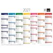 3371010323258-Quo Vadis - Calendrier mural - Français - Arc en ciel - Arc-en-ciel - 13 mois de janvier à janvier - 55x40,5 cm - Papier Clairefontaine blanc - Fabri--1