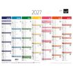 3371010323272-Quo Vadis - Calendrier mural - Français - Arc en ciel - Arc-en-ciel - 13 mois de janvier à janvier - 43x33,5 cm - Papier Clairefontaine blanc - Fabri--0